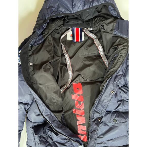 Invicta Karakorum Long Parka with Hood Navy Men's Jacket 4432362U-1076 XL - Picture 12 of 12